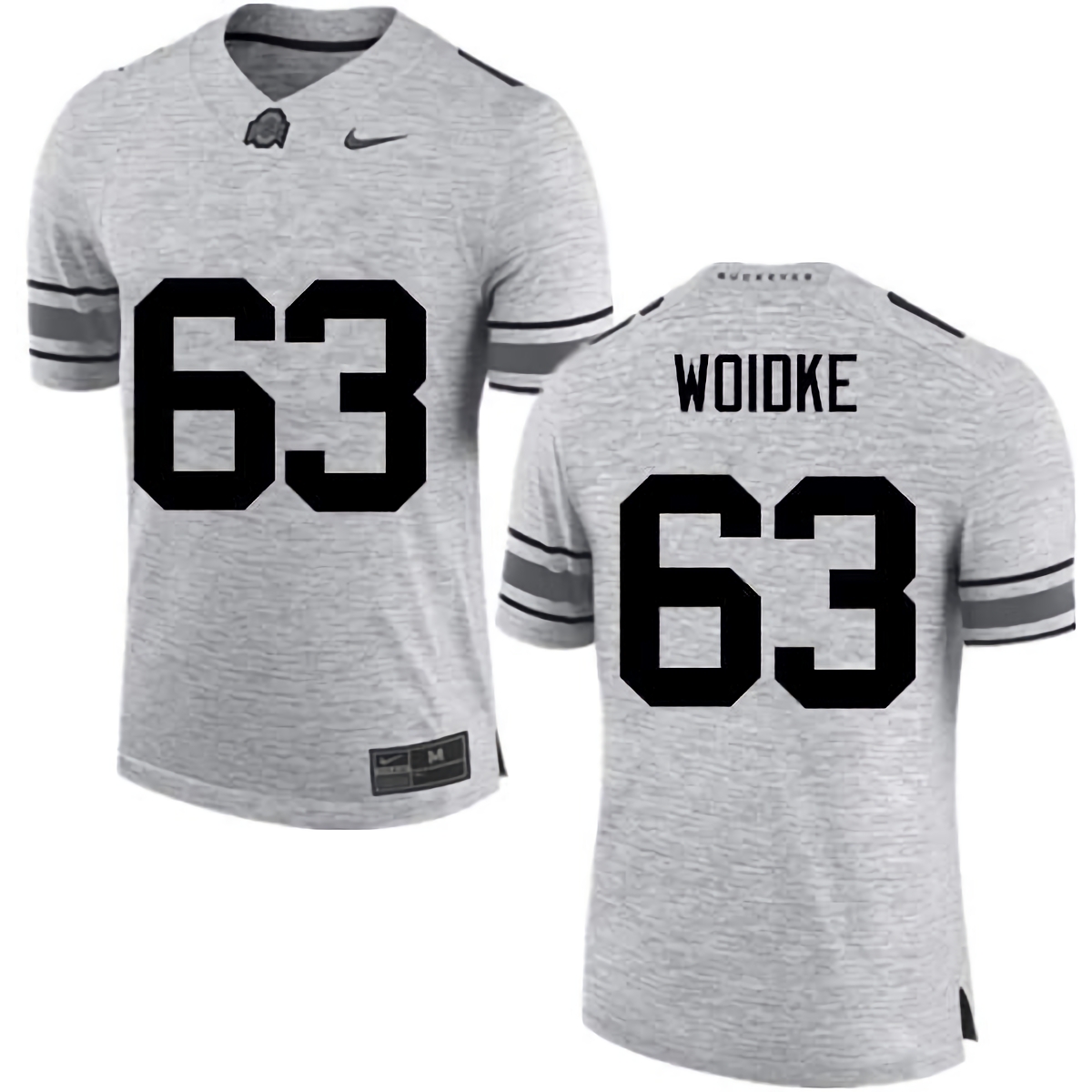 Kevin Woidke Ohio State Buckeyes Men's NCAA #63 Nike Gray College Stitched Football Jersey JFE2456MA